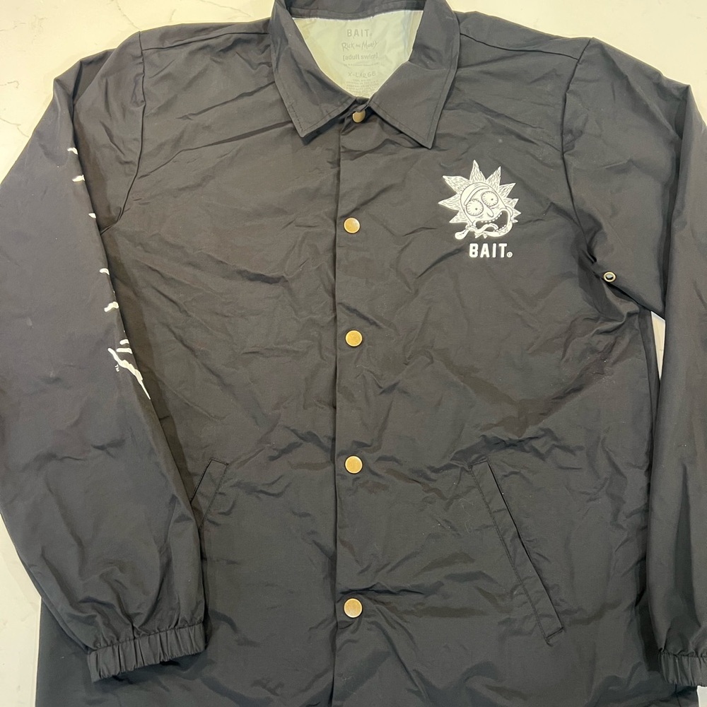 BAIT X RICK AND MORTY MEN SKATEBOARD COACHES JACKET